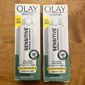 NEW Bundle of 2 olay sensitive mineral sunscreen